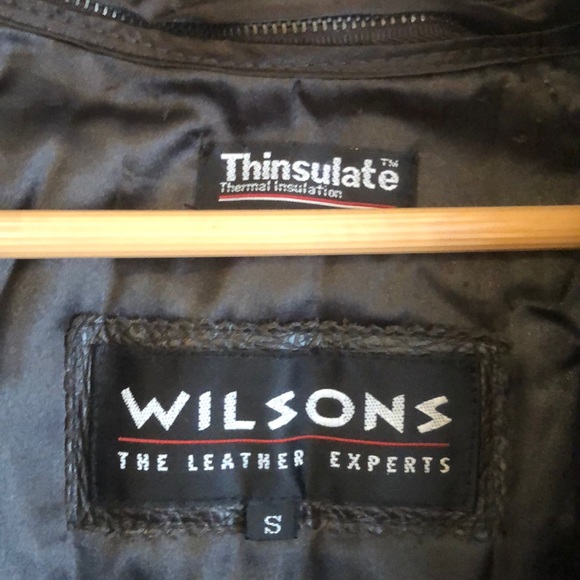 Wilson’s Chocolate sm leather Thinsulate Jacket - Picture 2 of 9